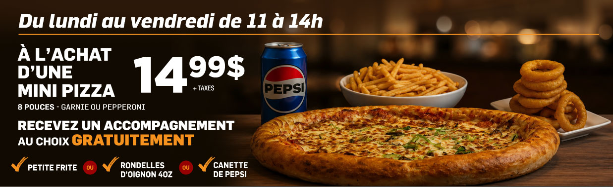 Mini Pizza | Stratos Pizza Poutine
