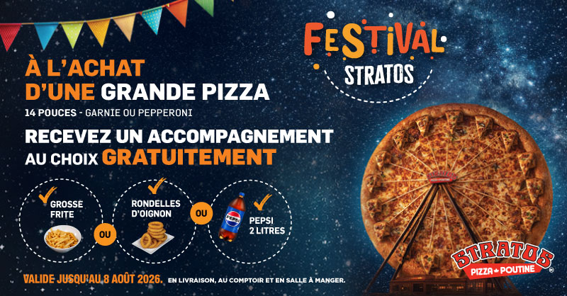 Festival Stratos | Stratos Pizza Poutine